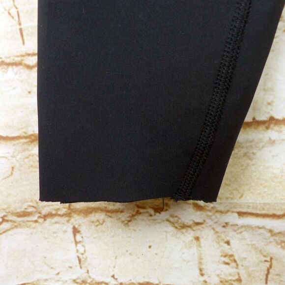 Spyder Active Leggings Womens M Black High Rise Ankle Scuba Altered Crop Hem 24” - Picture 6 of 11